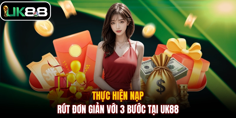 Thực hiện nạp rút đơn giản với 3 bước tại UK88